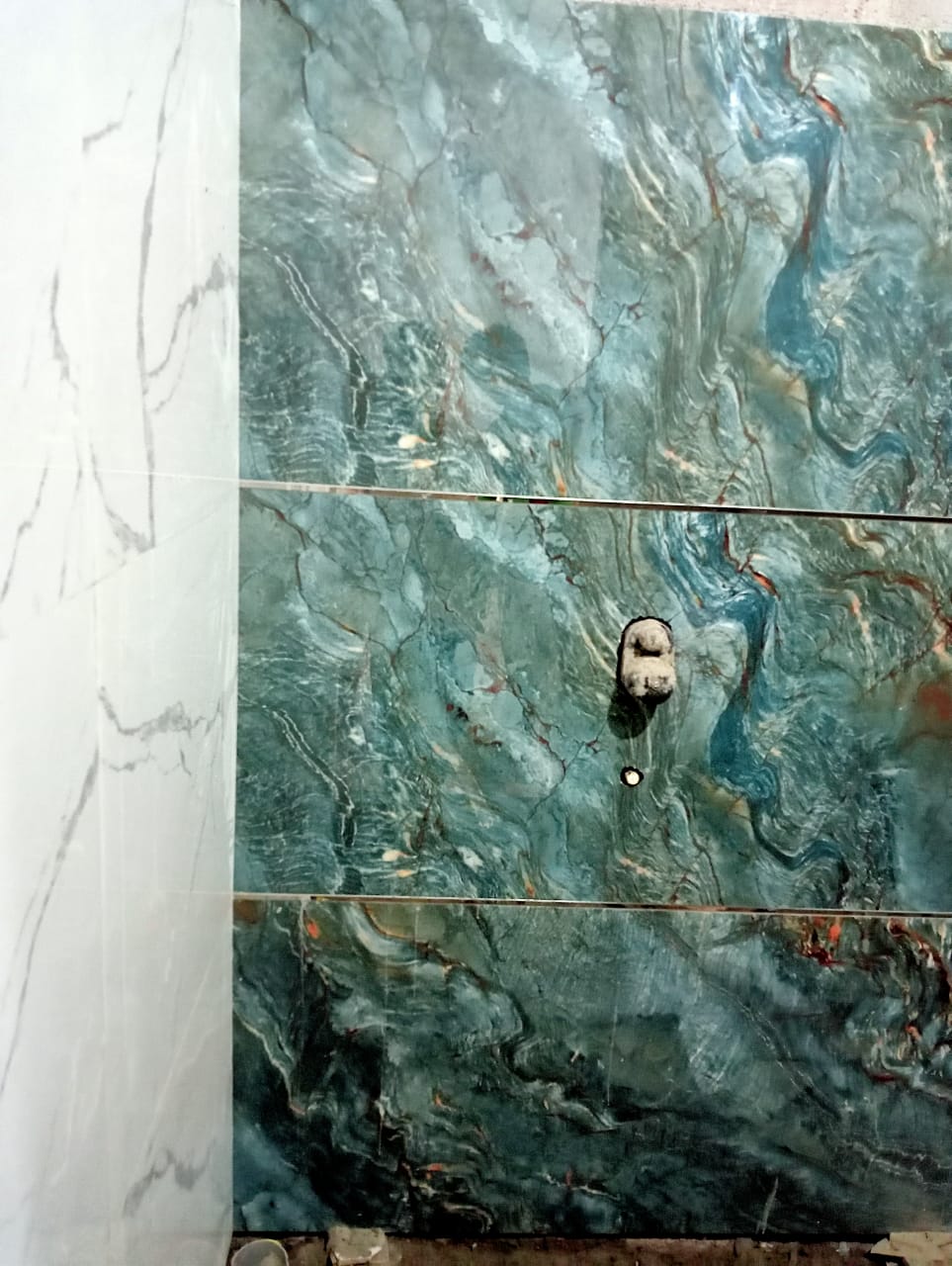 Teal Marble Cladding